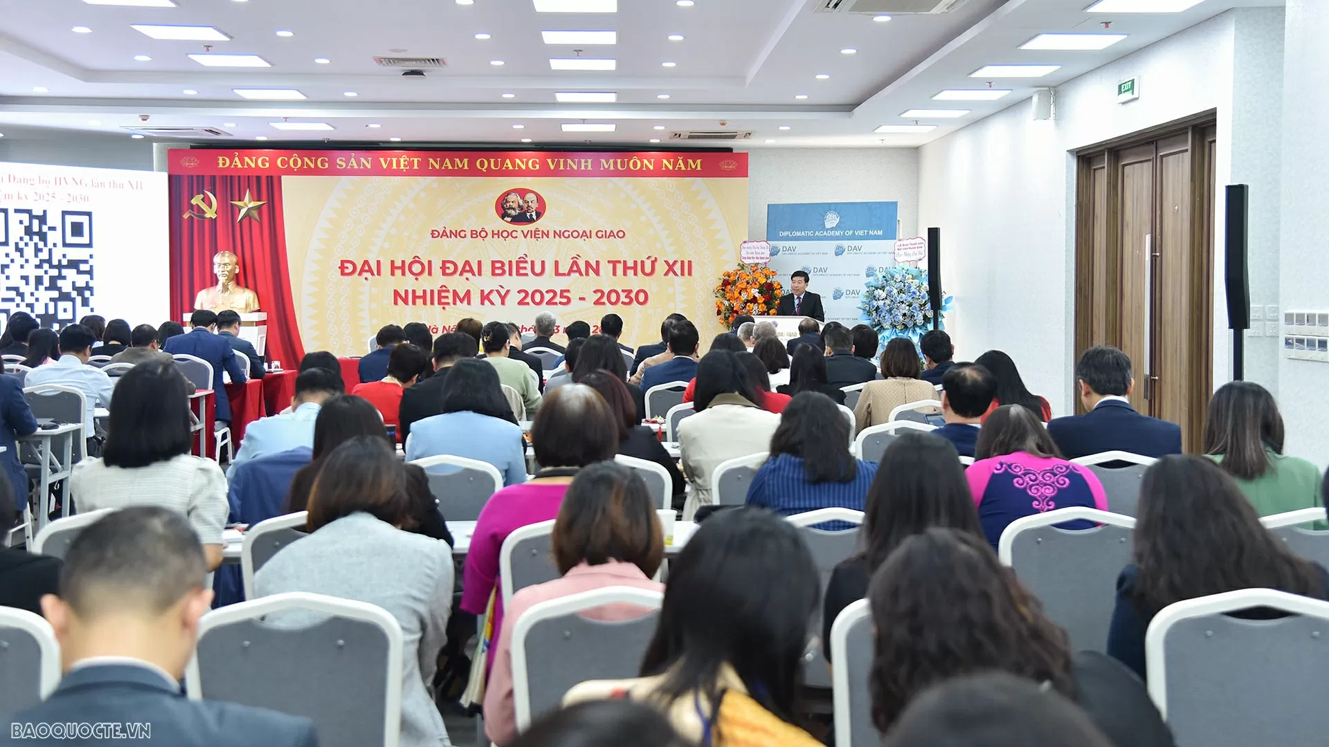 Ngày 24/3, tại Hà Nội, Đảng bộ Học viện Ngoại giao đã tổ chức thành công Đại hội nhiệm kỳ 2025-2030. (Ảnh: Anh Sơn) Ngày 24/3, tại Hà Nội, Đảng bộ Học viện Ngoại giao đã tổ chức thành công Đại hội nhiệm kỳ 2025-2030. (Ảnh: Anh Sơn)