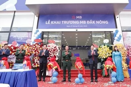 Toàn cảnh Lễ khai trương chi nhánh tại Đắk Nông của MB Bank.