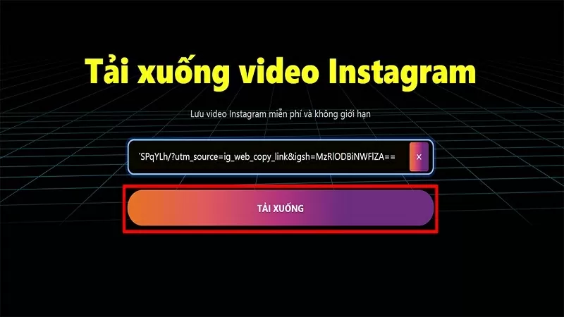 Dán liên kết  đã sao chép vào ô trống