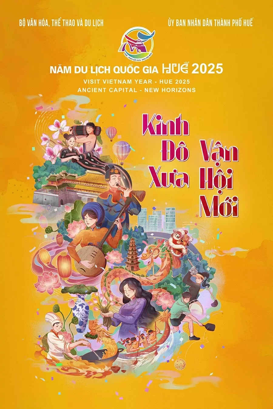 Công bố poster chính thức của Năm Du lịch quốc gia - Huế 2025 Công bố poster chính thức của Năm Du lịch quốc gia Huế 2025