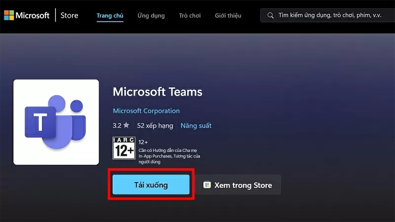 Tải ứng dụng Microsoft Teams về máy tính Tải ứng dụng Microsoft Teams về máy tính