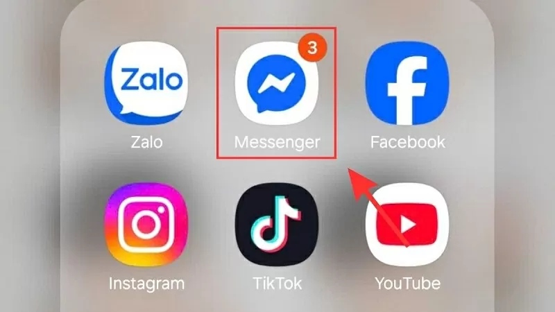 Mở ứng dụng Messenger