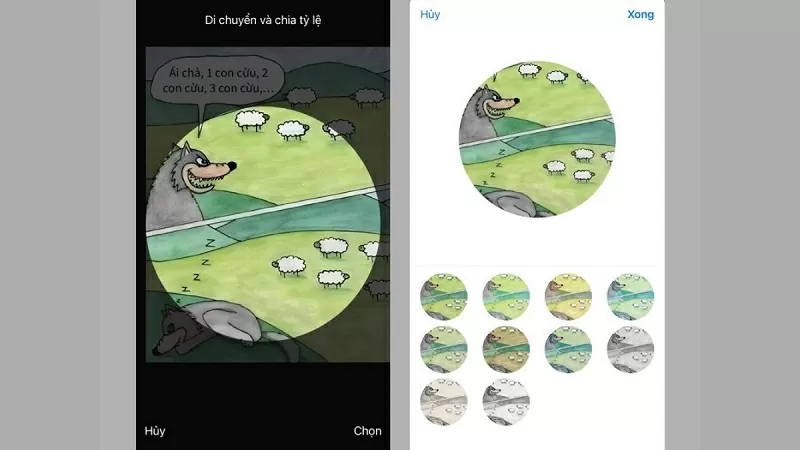 Chọn ảnh yêu thích để làm hình nền