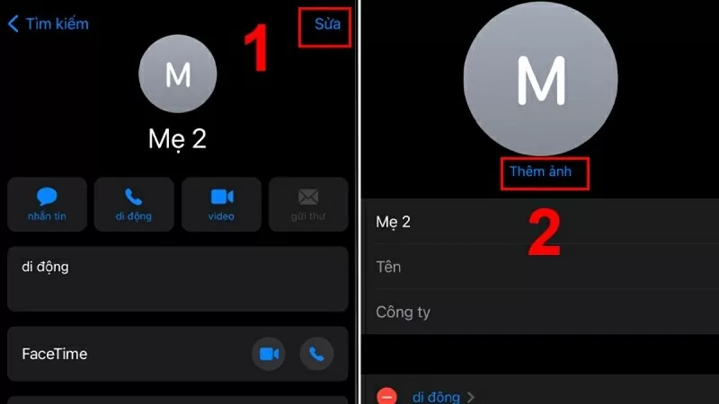 Nhấn vào nút Sửa, sau đó chọn Thêm ảnh