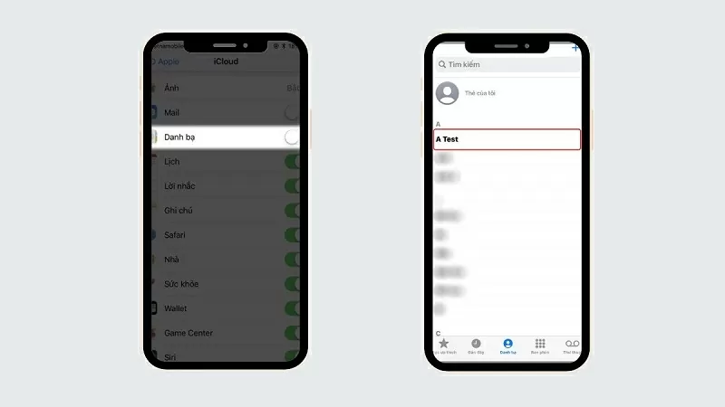 Mở Danh bạ và thay đổi hình nền cuộc gọi