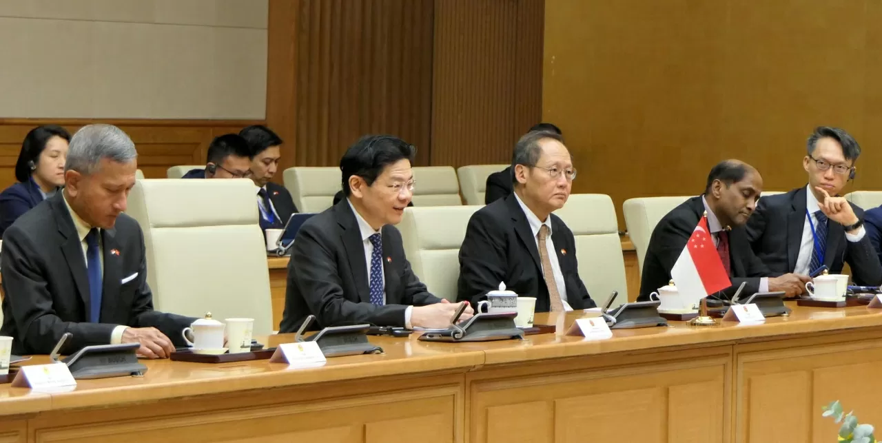 Thủ tướng Lawrence Wong bày tỏ vui mừng lần đầu tiên thăm chính thức Việt Nam trên cương vị Thủ tướng .(Ảnh:Thành Long)