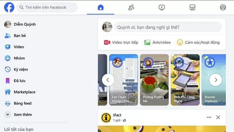 Vào trang cá nhân và chọn mục Bạn bè