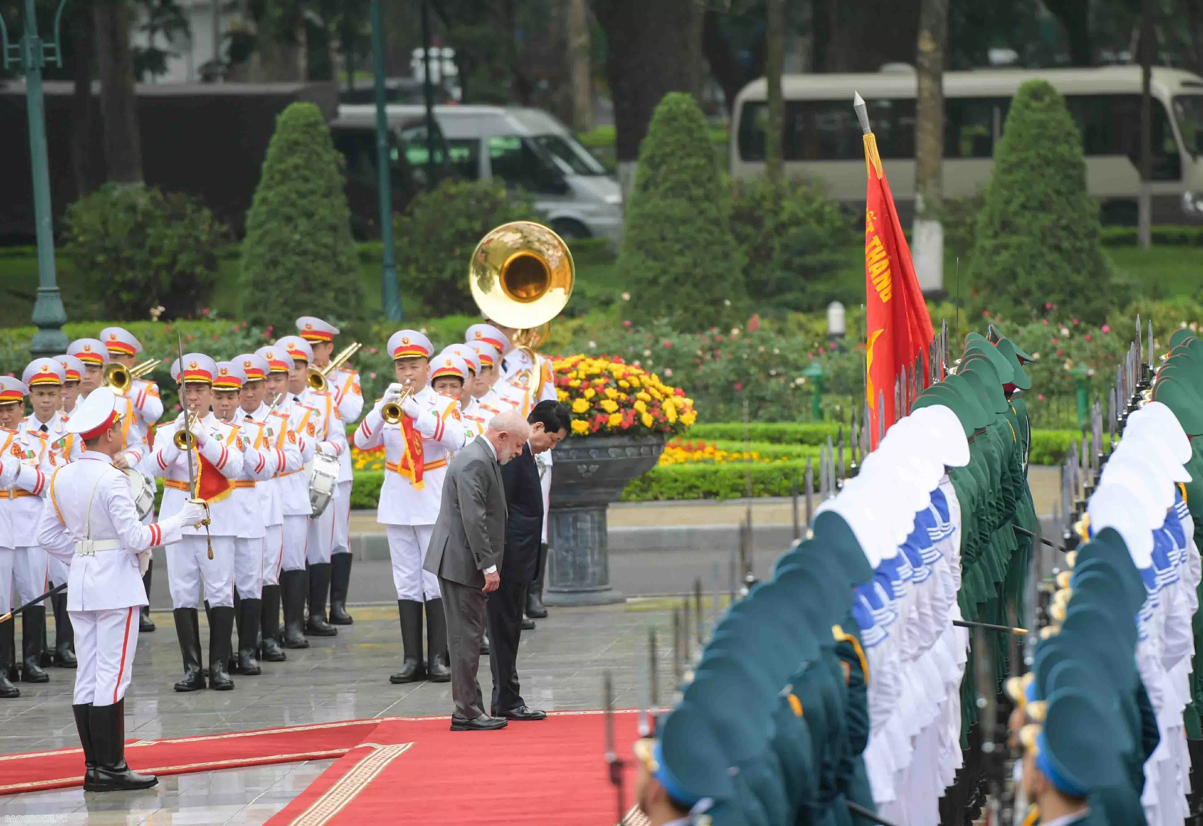 Lễ đón chính thức Tổng thống Brazil thăm Việt Nam