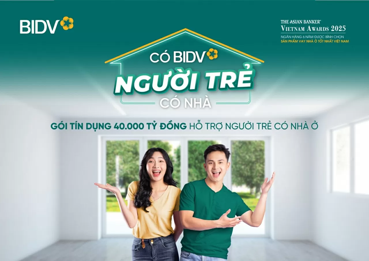 BIDV triển khai gói tín dụng 40.000 tỷ đồng hỗ trợ thuê/mua nhà