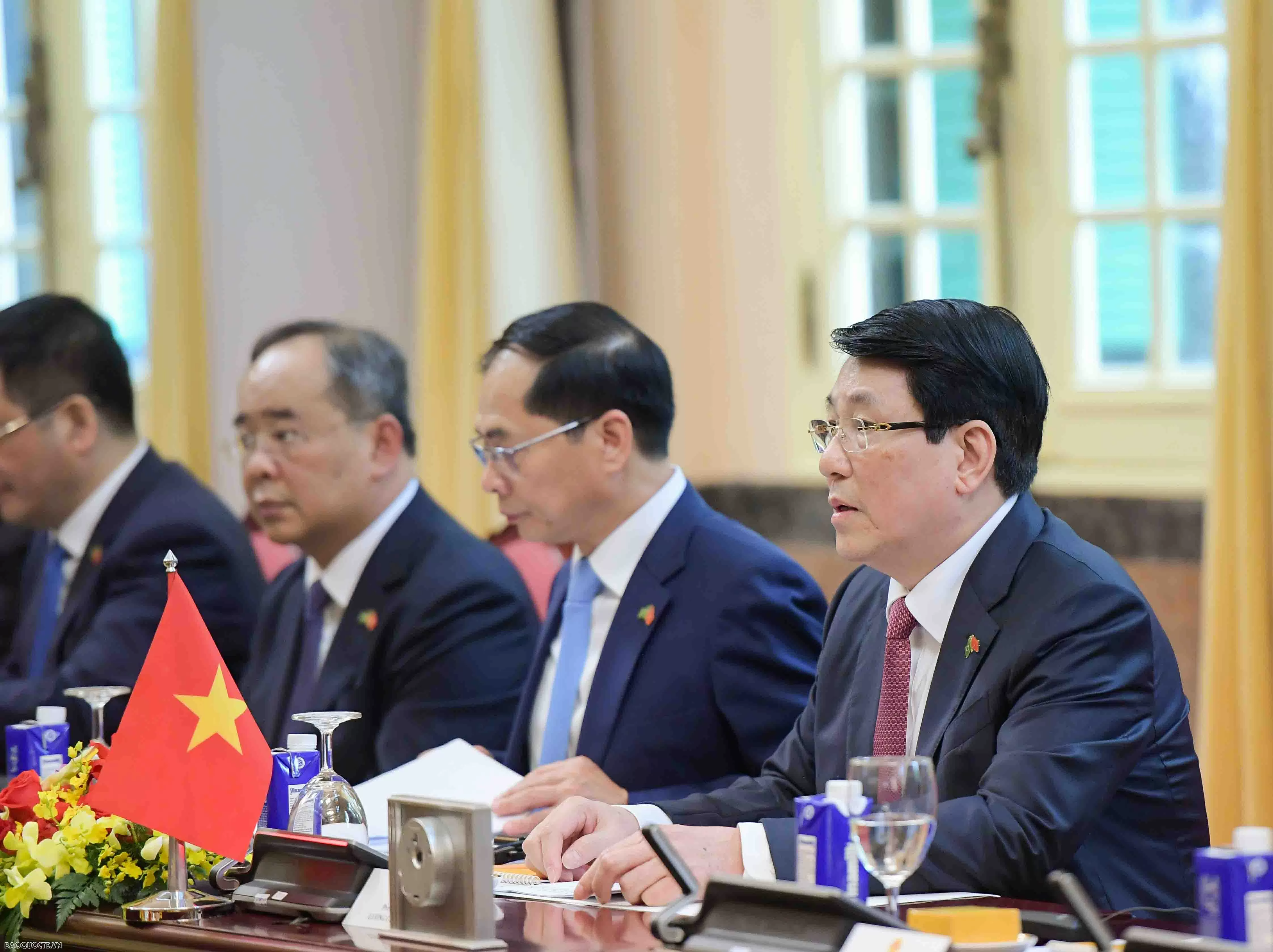 Chủ tịch nước Lương Cường và Tổng thống Brazil hội đàm, ngày 28/3/205. (Ảnh: Nguyễn Hồng)