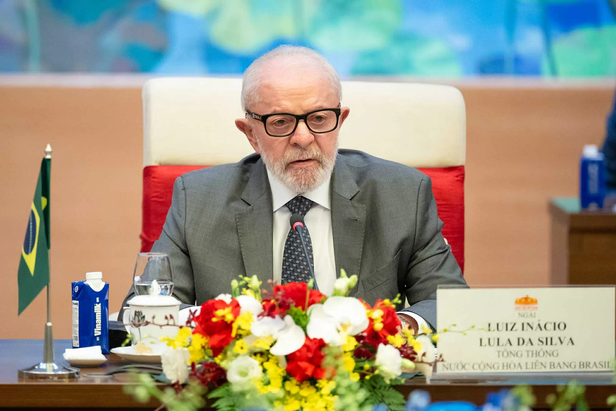 Chủ tịch Quốc hội Trần Thanh Mẫn hội kiến Tổng thống Brazil Luiz Inácio Lula da Silva