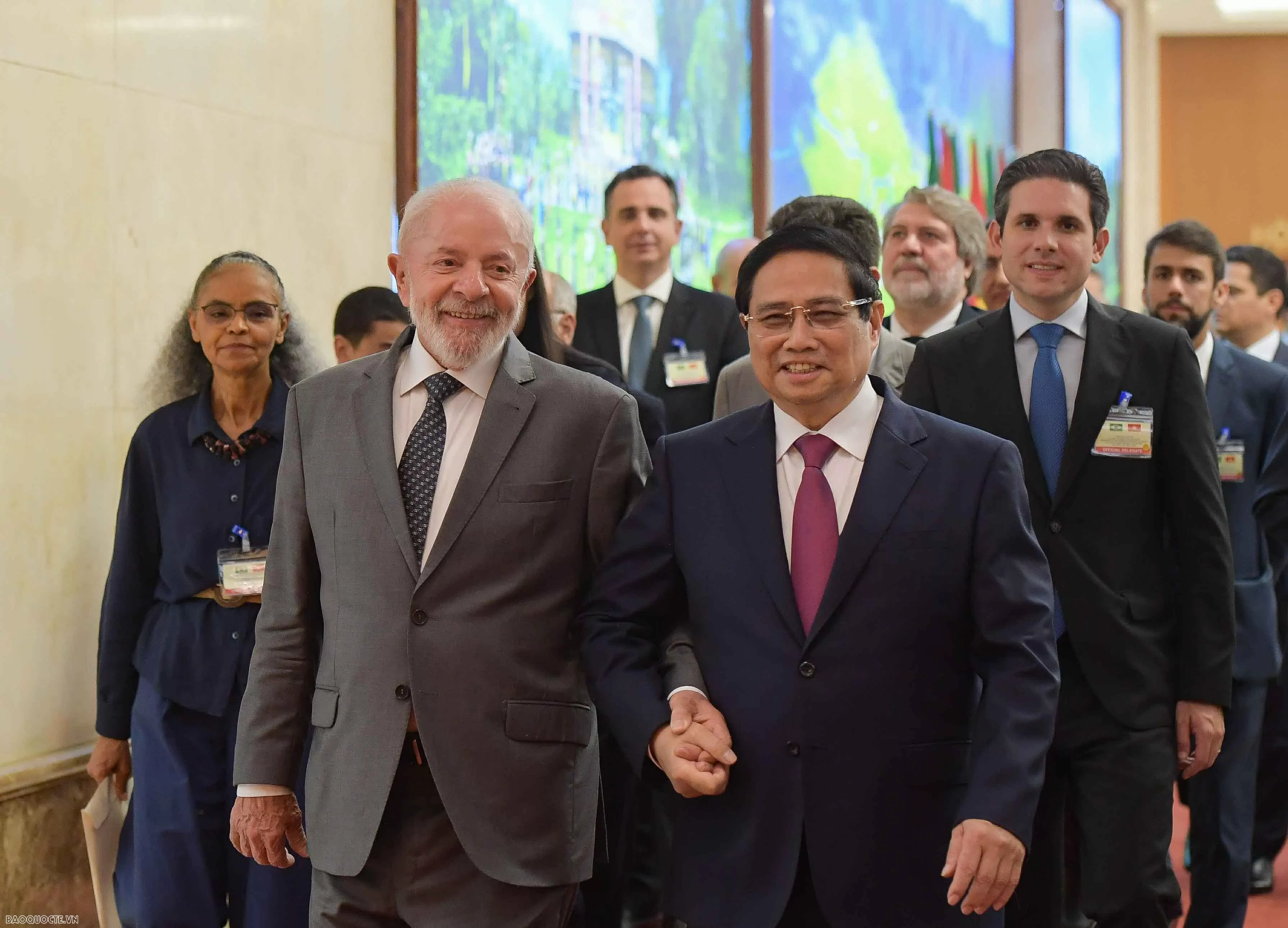Thủ tướng Phạm Minh Chính hội kiến Tổng thống Brazil