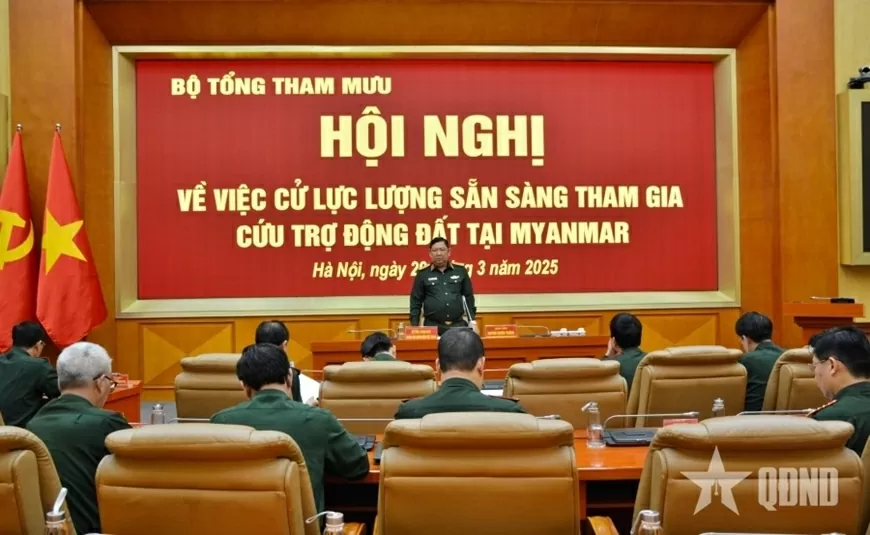 Gần 80 chiến sĩ cùng chó nghiệp vụ sẽ tham gia cứu trợ động đất tại Myanmar Việt Nam cử lực lượng tham gia cứu trợ động đất tại Myanmar, dự kiến lên đường ngày 30/3