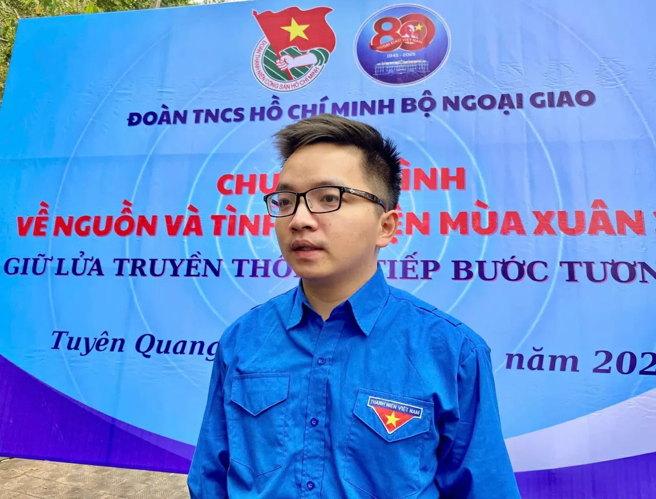 Ông Nguyễn Quốc Việt, Vụ Trung Đông - Châu Phi, Bộ Ngoại giao chia sẻ với Báo Thế giới và Việt Nam. (Ảnh: Phương Thảo)