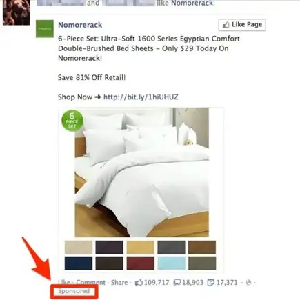 Quảng cáo “được tài trợ” bắt đầu có mặt trên bảng tin vào năm 2012