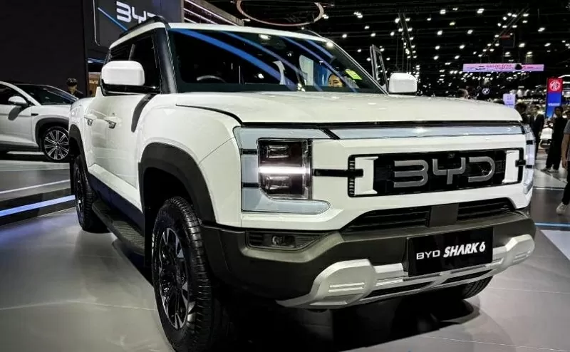 BYD Shark 6 được trang bị hệ truyền động hybrid cắm sạc (PHEV)