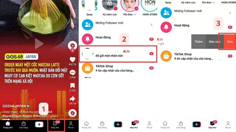 Cách xóa toàn bộ tin nhắn trên TikTok