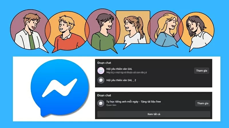 Chat cộng đồng trên Messenger giúp các thành viên kết nối chặt chẽ hơn