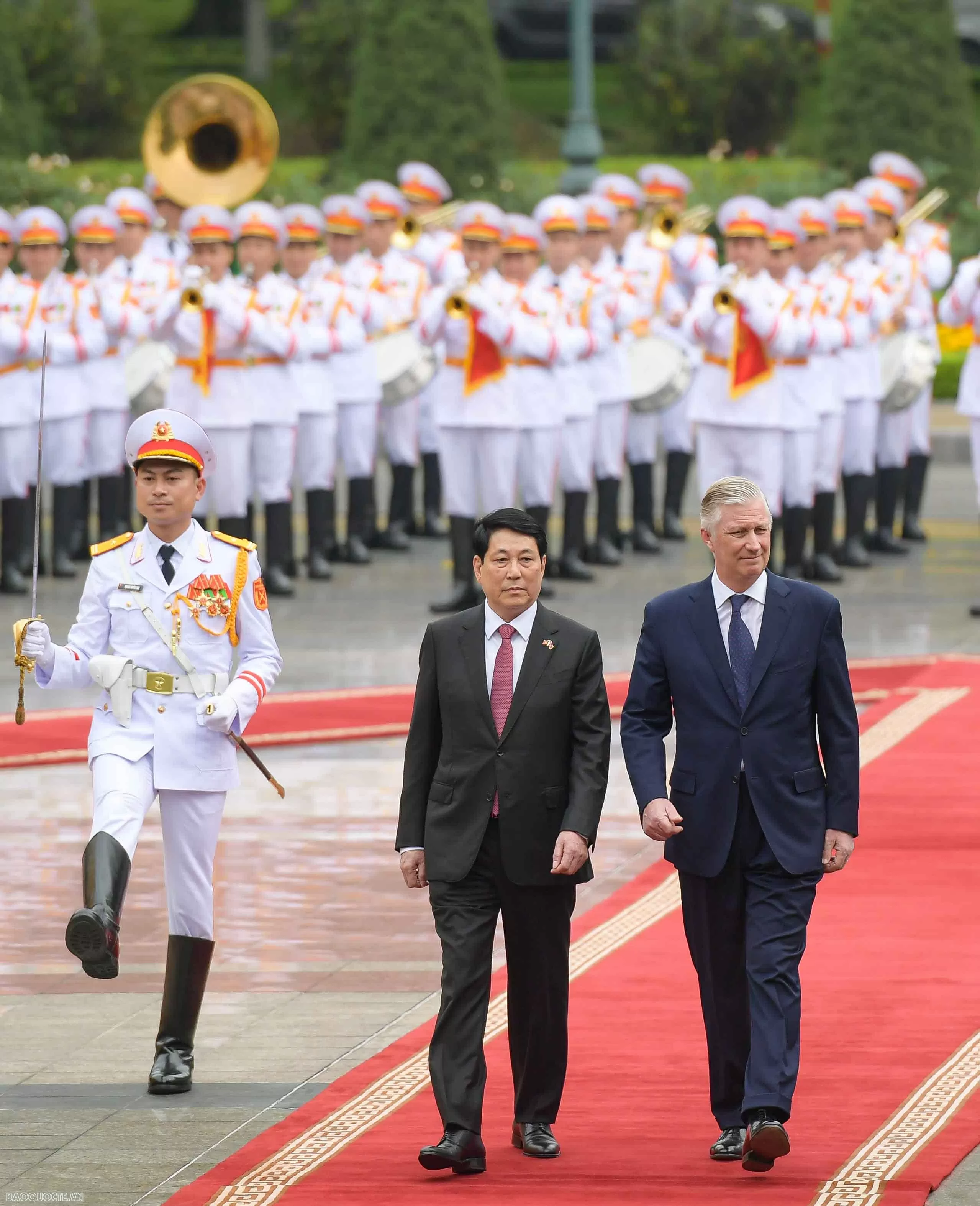 Lễ đón chính thức Nhà Vua và Hoàng hậu Bỉ tại Phủ Chủ tịch Lễ đón chính thức Nhà Vua và Hoàng hậu Bỉ tại Phủ Chủ tịch