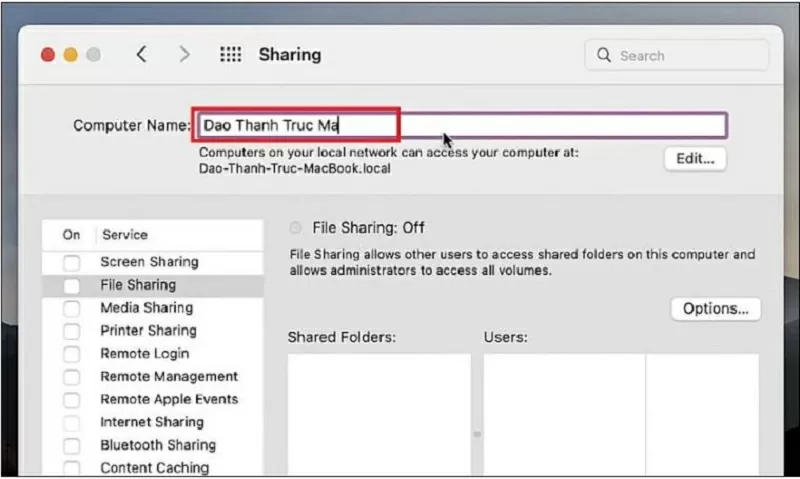 Nhập tên mới mà bạn muốn sử dụng Nhập tên mới mà bạn muốn sử dụng