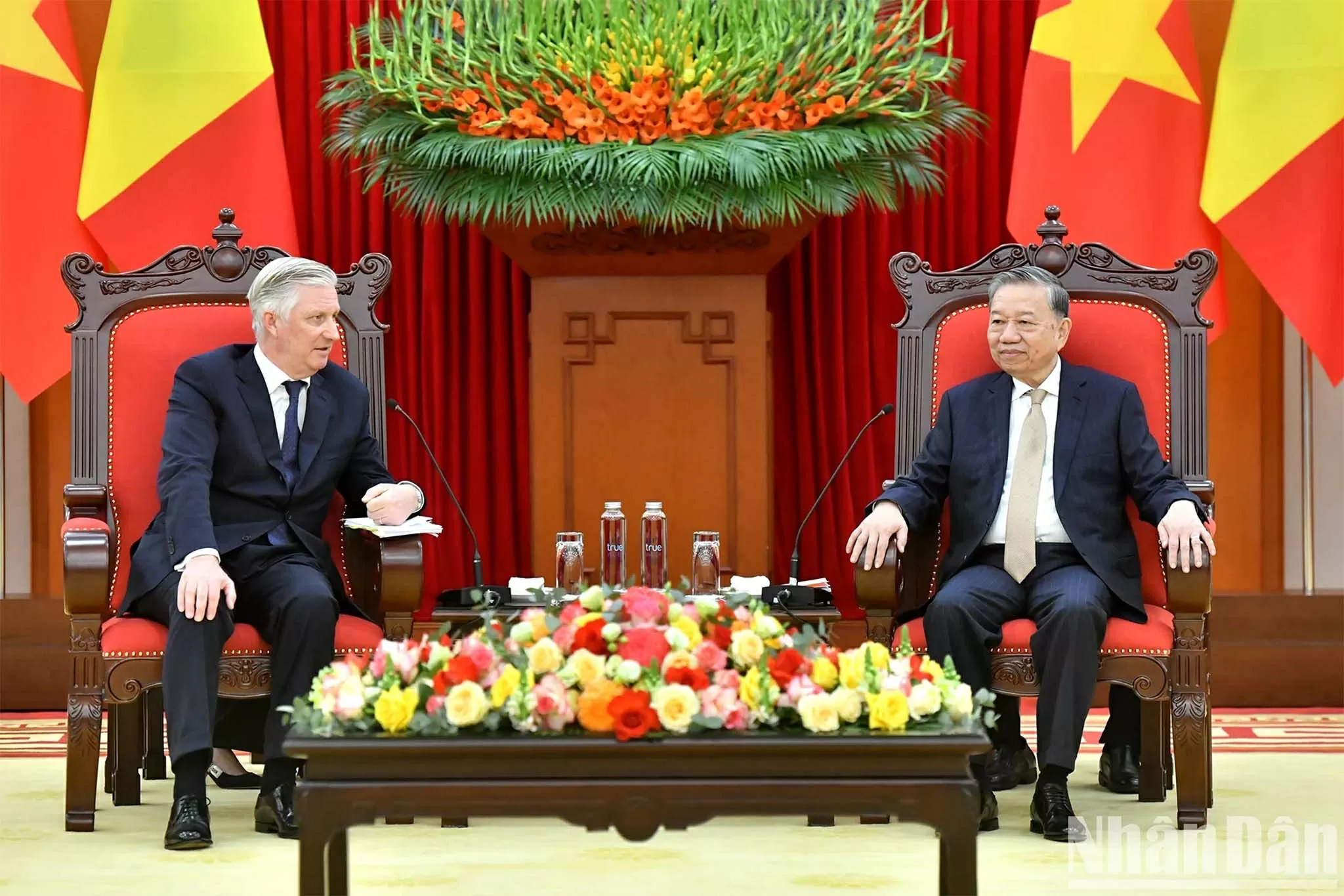 Tổng Bí thư Tô Lâm tiếp Nhà vua Vương quốc Bỉ Philippe