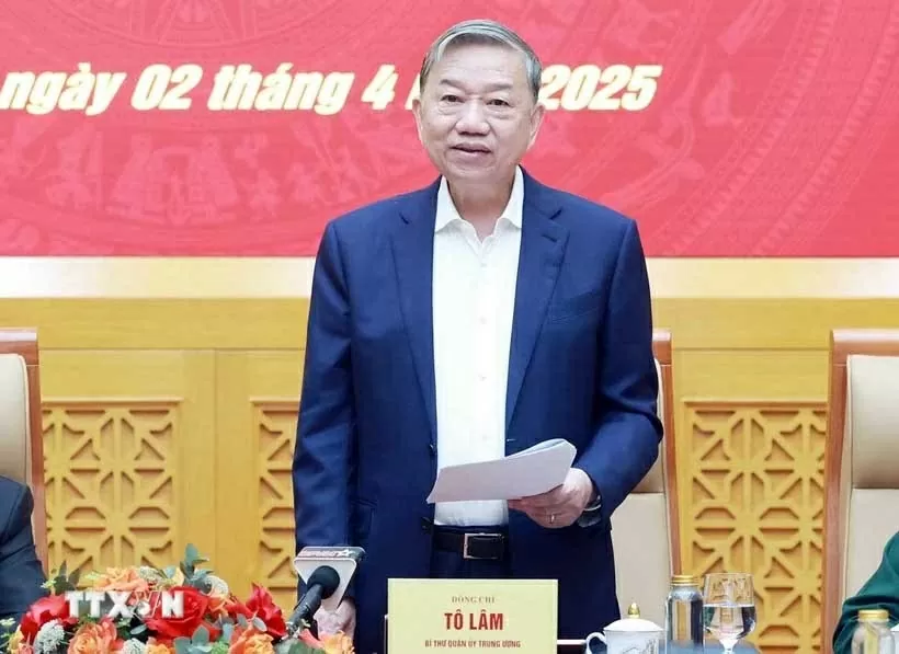 Tổng Bí thư Tô Lâm chủ trì Hội nghị Quân ủy Trung ương về tổ chức quân sự địa phương Tổng Bí thư Tô Lâm chủ trì Hội nghị Quân ủy Trung ương về tổ chức quân sự địa phương