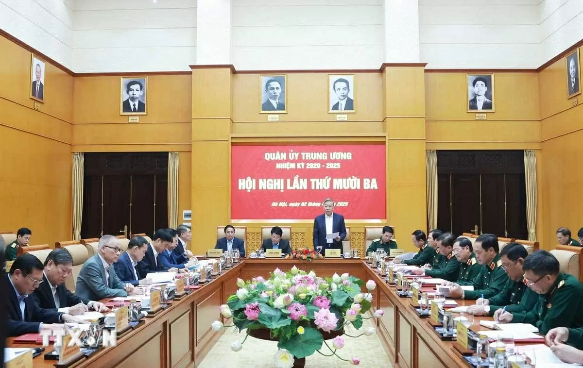 Tổng Bí thư Tô Lâm chủ trì Hội nghị Quân ủy Trung ương về tổ chức quân sự địa phương