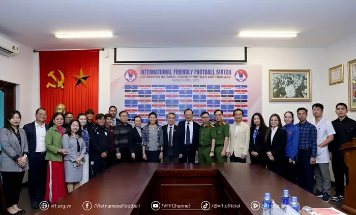 Thúc đẩy tình hữu nghị Việt Nam-Thái Lan qua giao lưu bóng đá Đội tuyển U17 nữ Việt Nam đấu giao hữu với Đội tuyển U17 nữ Thái Lan vào ngày mai - 3/4