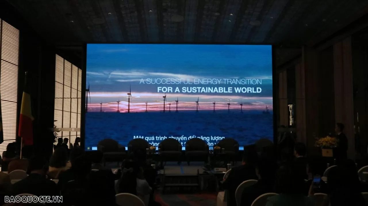 Elia Group - một trong những tập đoàn nổi tiếng về chuyển đổi năng lượng bền vững tại Brussels, Bỉ. (Ảnh: Minh Thư)