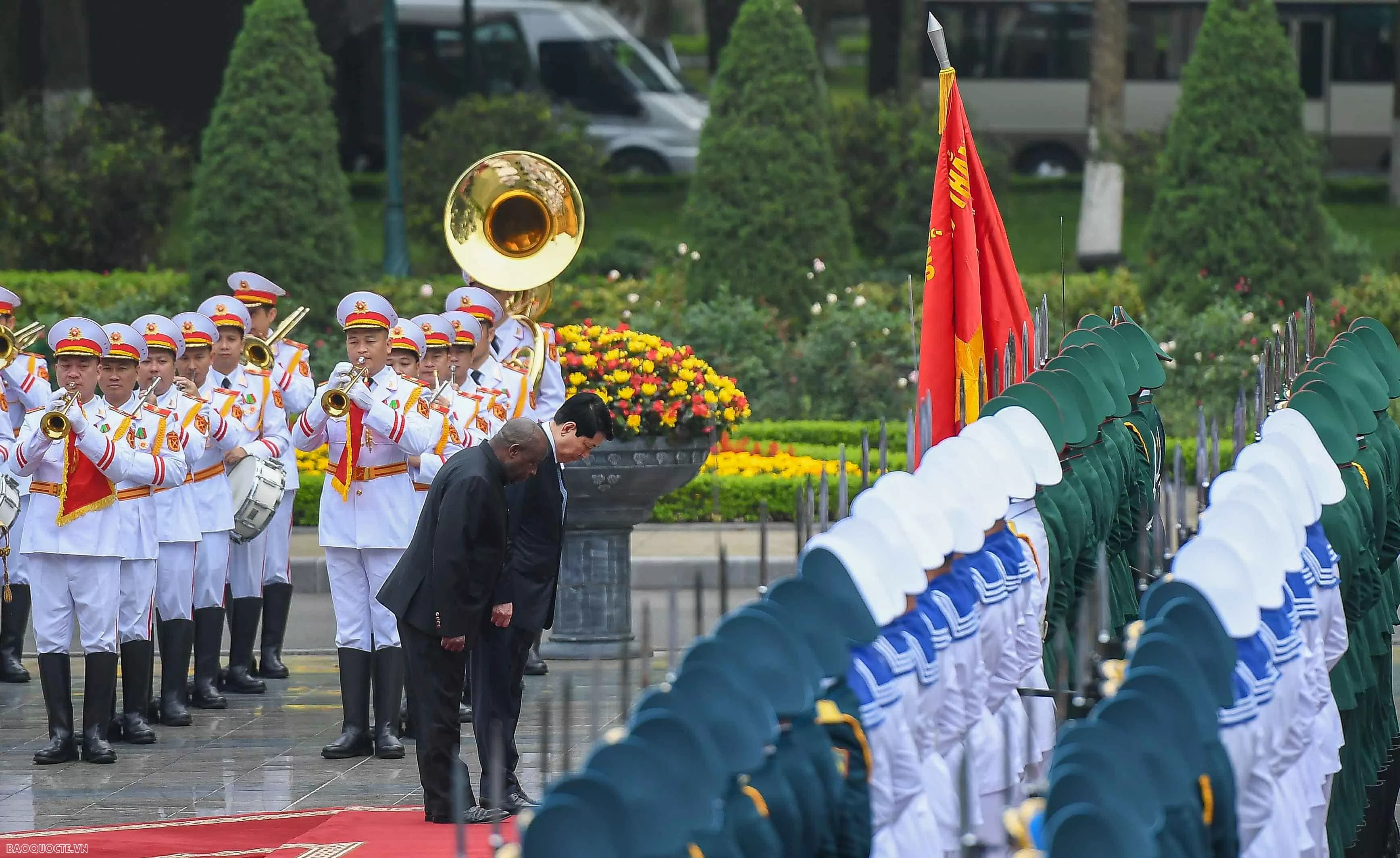 Chủ tịch nước Lương Cường chủ trì lễ đón chính thức Tổng thống Burundi