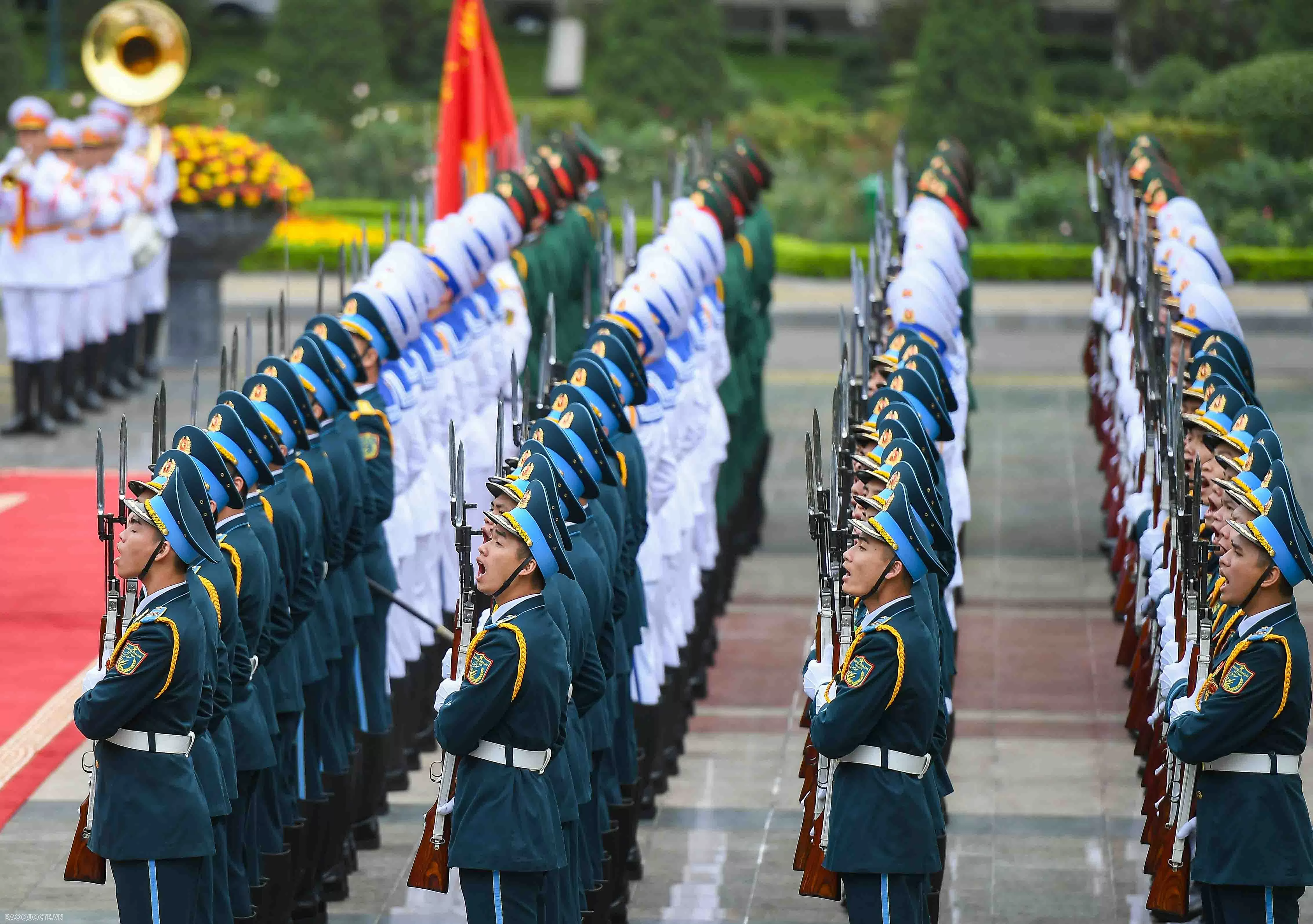 Chủ tịch nước Lương Cường chủ trì lễ đón chính thức Tổng thống Burundi