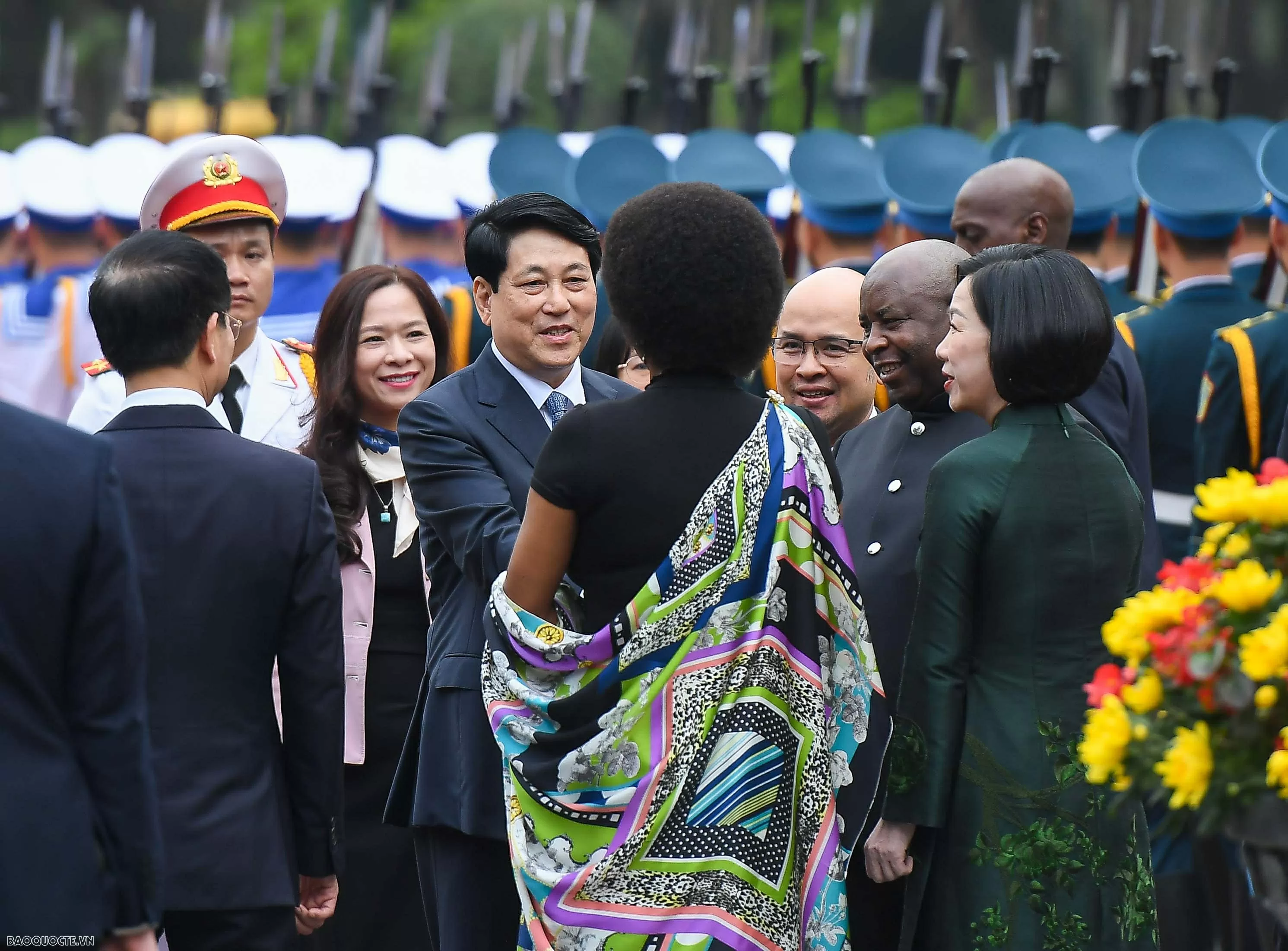 Chủ tịch nước Lương Cường chủ trì lễ đón chính thức Tổng thống Burundi