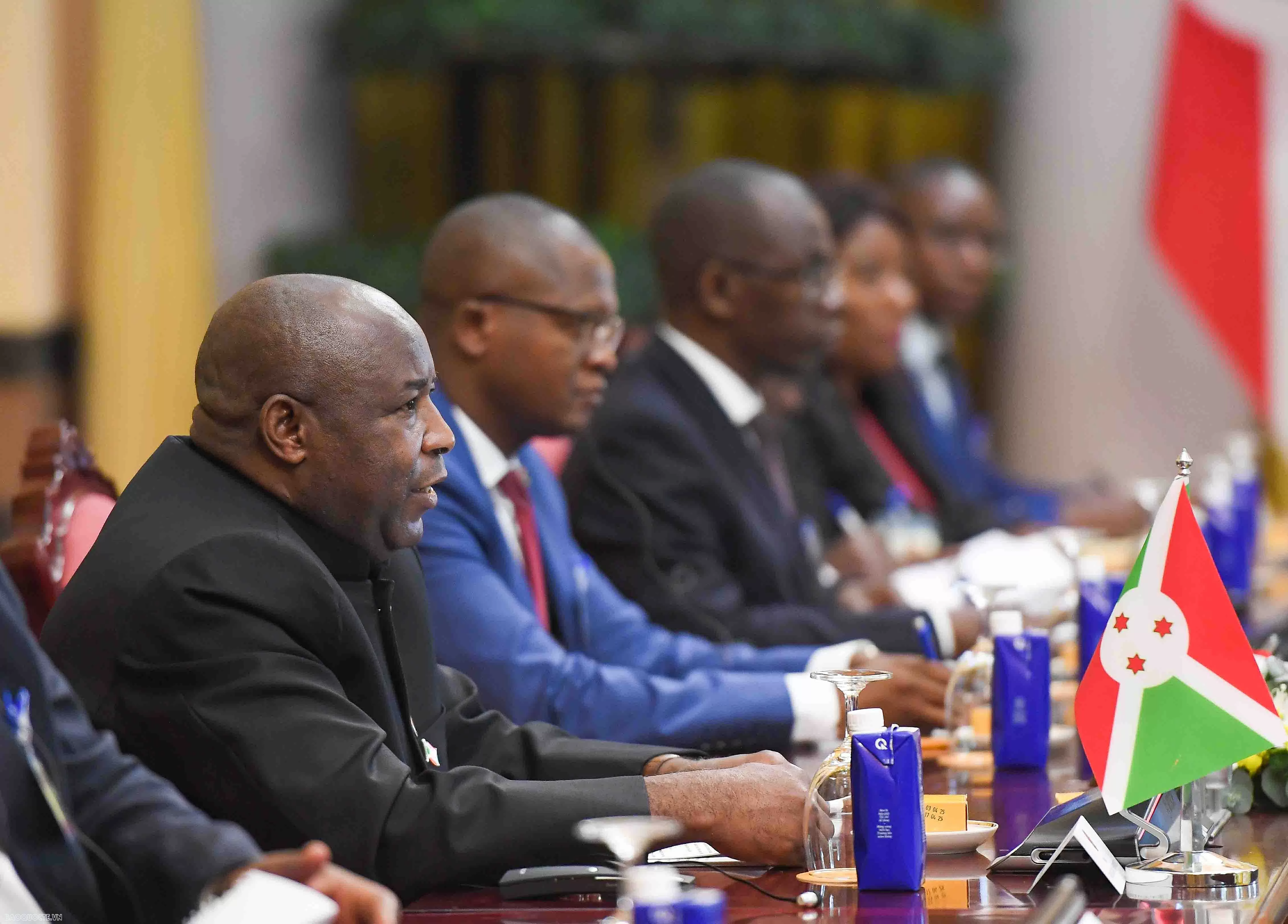 Chủ tịch nước Lương Cường chủ trì lễ đón chính thức Tổng thống Burundi