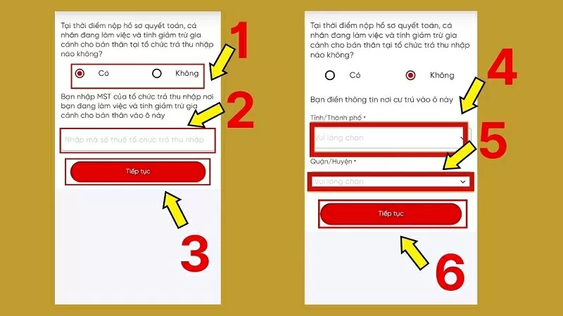 Hoàn thiện thông tin Hoàn thiện thông tin