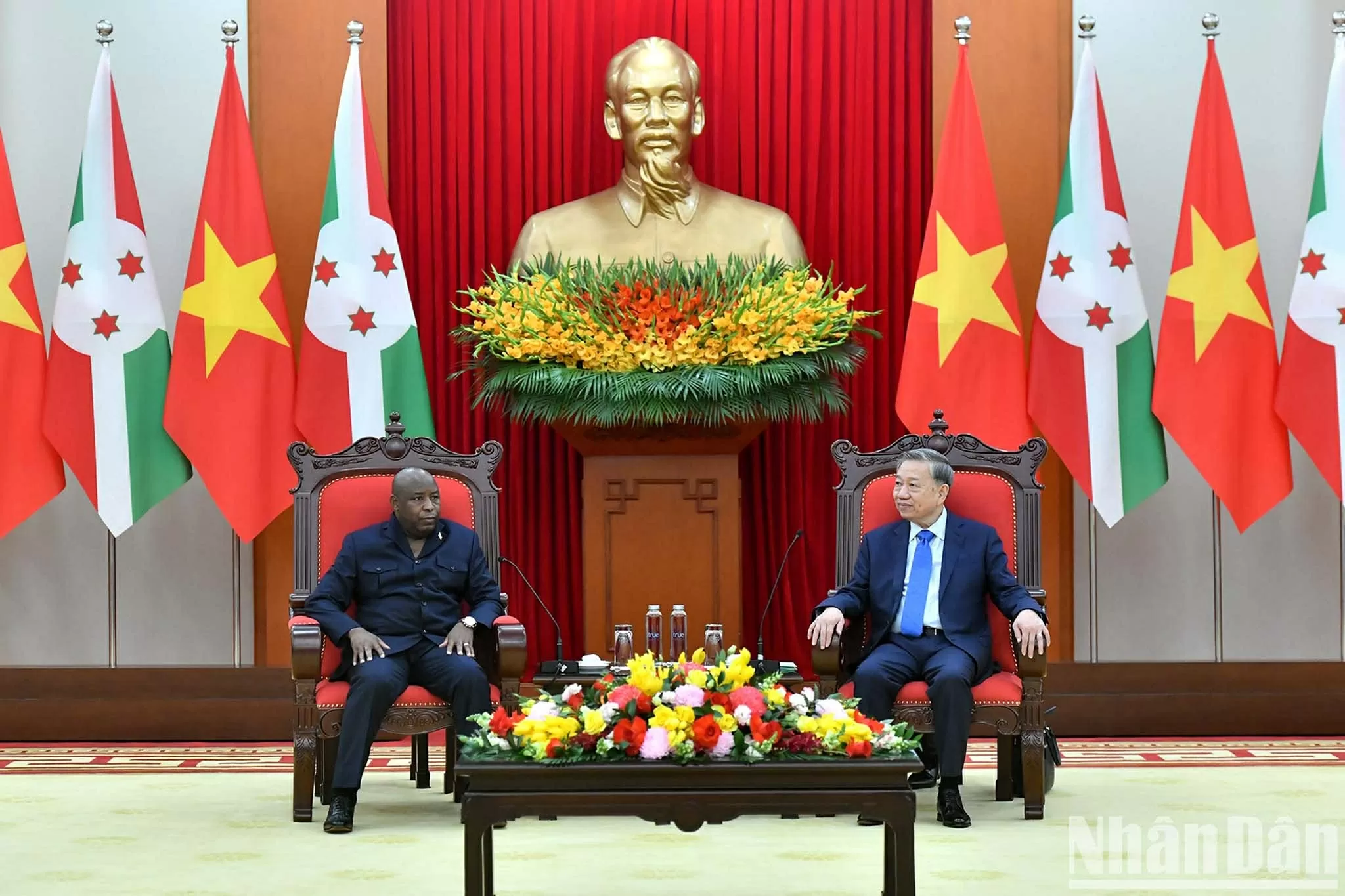 Tổng Bí thư Tô Lâm tiếp Tổng thống Cộng hòa Burundi