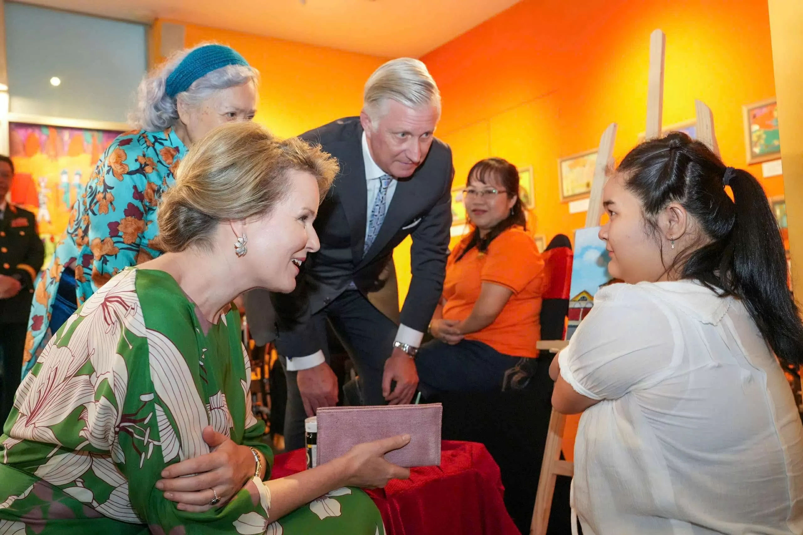 Nhà vua Bỉ và Hoàng hậu thăm Bảo tàng Nhà vua Bỉ và Hoàng hậu thăm Bảo tàng