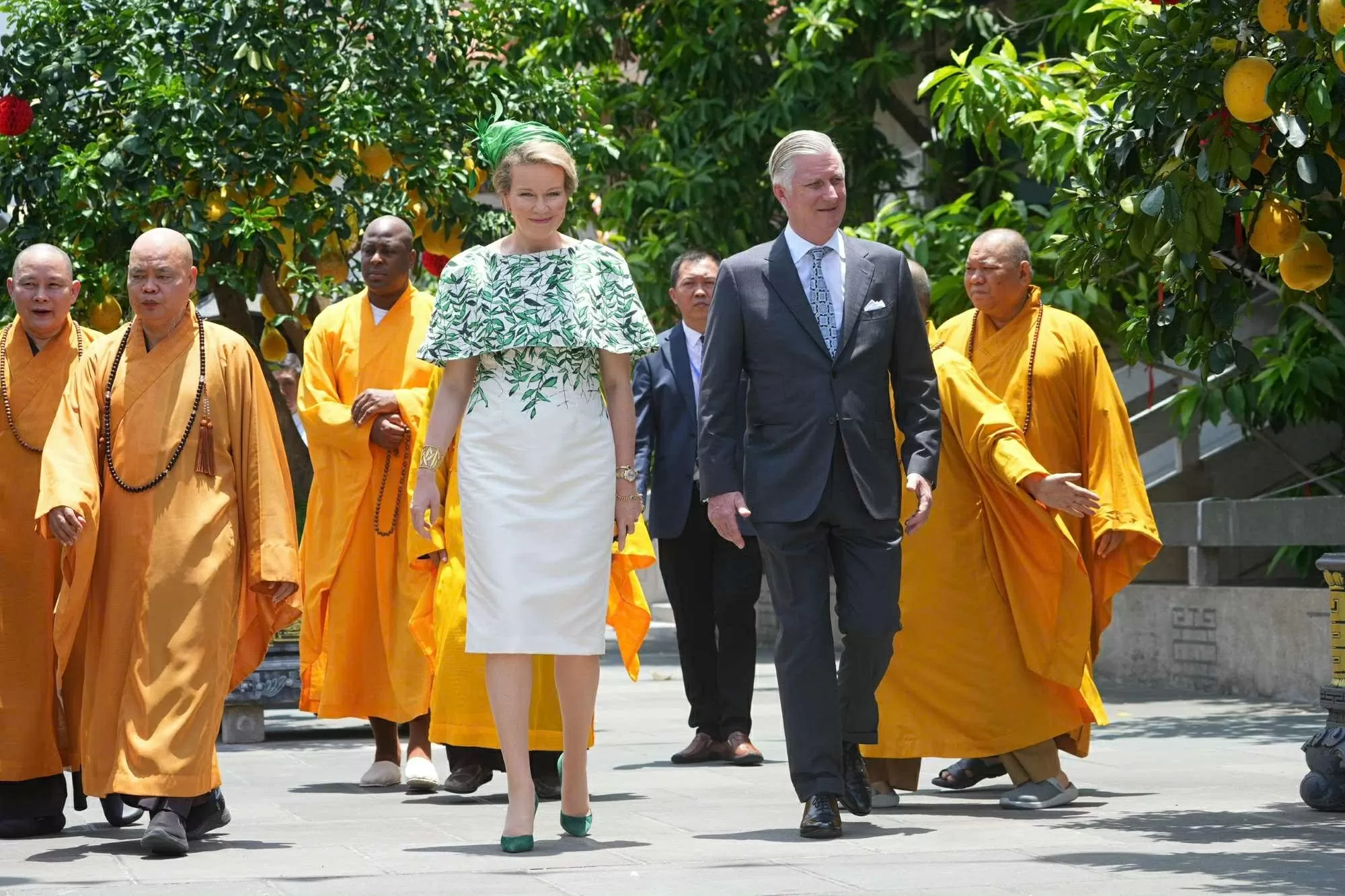 Nhà vua Bỉ thăm chùa Vĩnh Nghiêm Nhà vua Bỉ thăm chùa Vĩnh Nghiêm