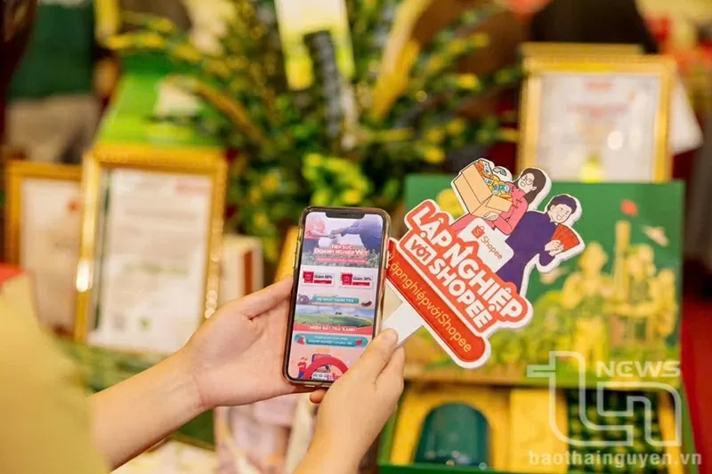 Tỉnh Thái Nguyên có gian hàng nông sản chung trên sàn thương mại điện tử Shopee