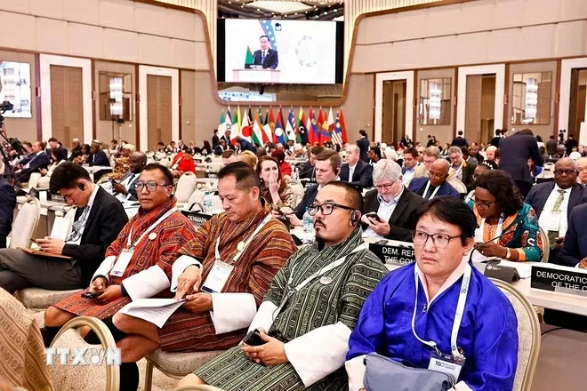 Đại biểu nghe Chủ tịch Quốc hội Trần Thanh Mẫn phát biểu. (Ảnh: Doãn Tấn/TTXVN) Đại biểu nghe Chủ tịch Quốc hội Trần Thanh Mẫn phát biểu. (Ảnh: Doãn Tấn/TTXVN)