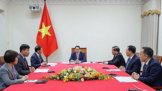 thu tuong pham minh chinh dien dam voi thu tuong malaysia anwar ibrahim