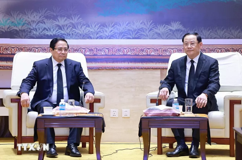 Thủ tướng Phạm Minh Chính dự Lễ truy điệu đồng chí Khamtay Siphandone và gặp gỡ lãnh đạo Lào Thủ tướng Phạm Minh Chính dự Lễ truy điệu đồng chí Khamtay Siphandone và gặp gỡ lãnh đạo cấp cao Lào