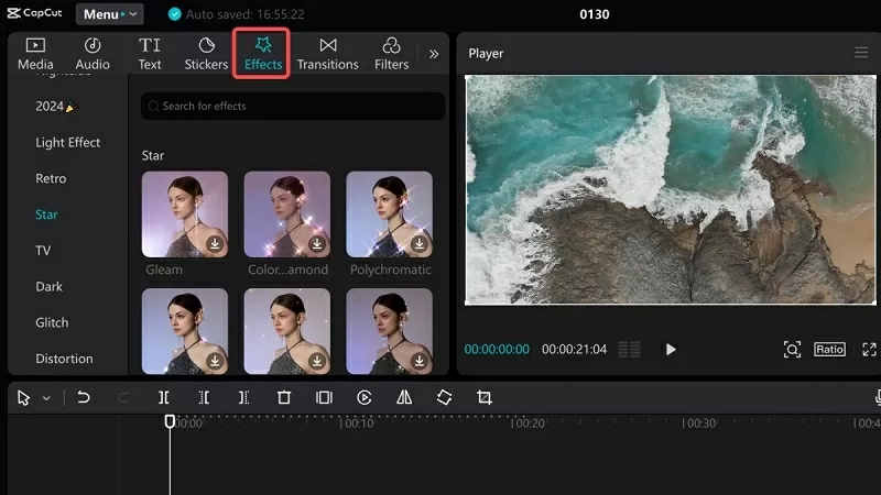 Sử dụng hiệu ứng độc đáo