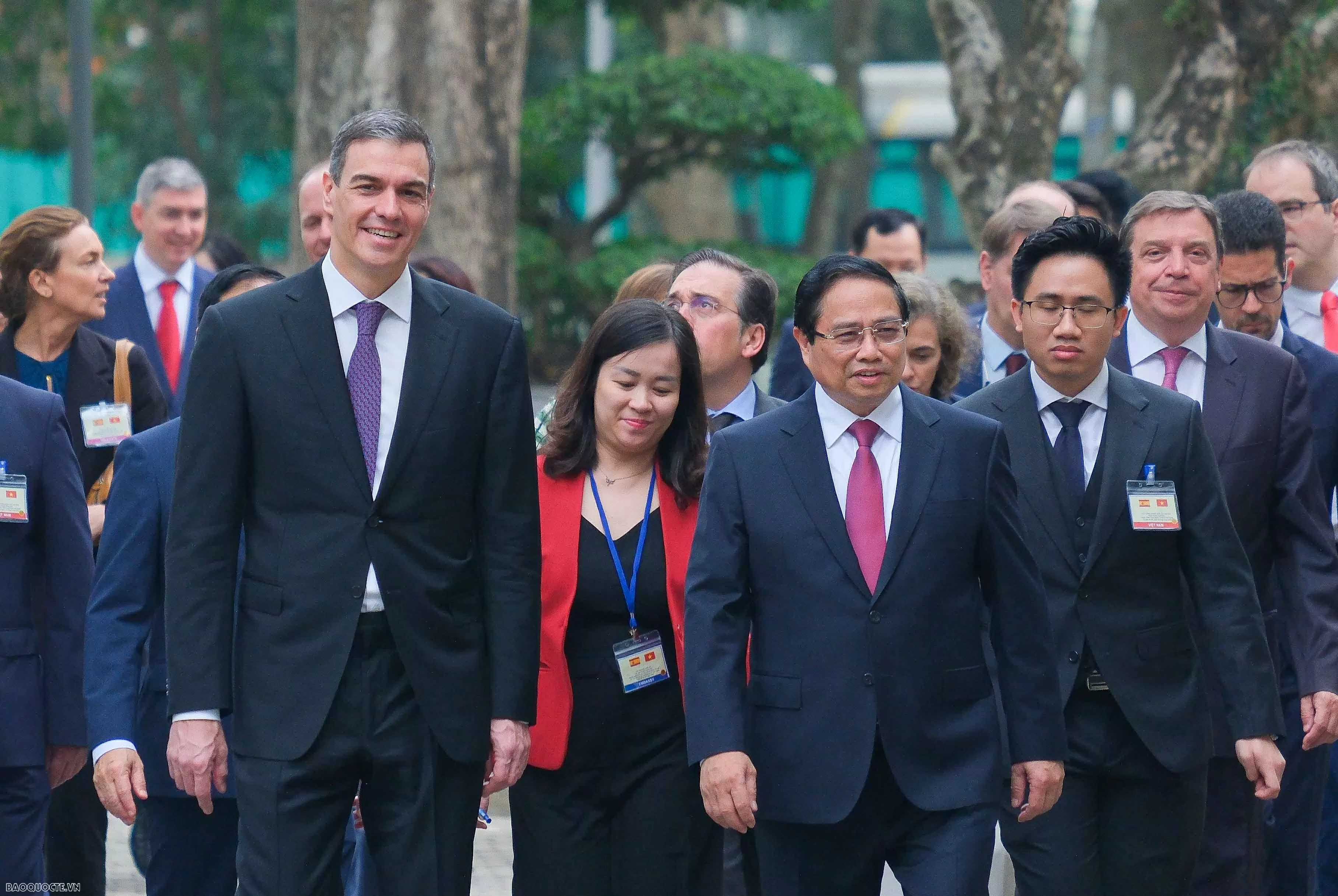 Lễ đón chính thức Thủ tướng Tây Ban Nha Pedro Sánchez