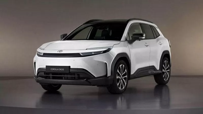 Thiết kế mới của Toyota Corolla Cross tạo ấn tượng mạnh với phần đầu xe kiểu “cá mập đầu búa” (hammerhead