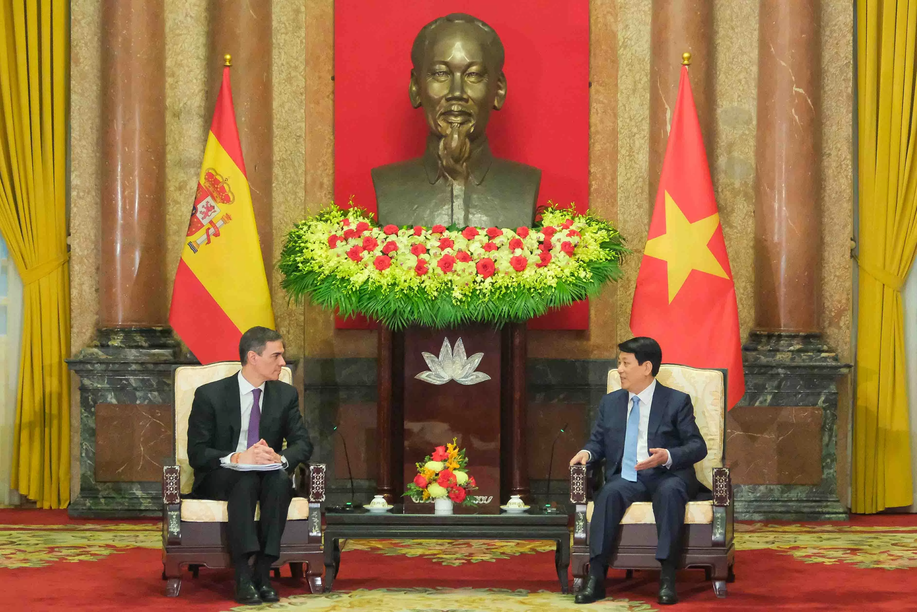 Chủ tịch nước Lương Cường tiếp Thủ tướng Tây Ban Nha