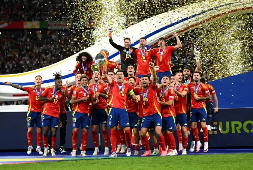 Đội tuyển bóng đá Tây Ban Nha vô địch Euro 2024. (Nguồn: UEFA) Đội tuyển bóng đá Tây Ban Nha vô địch Euro 2024. (Nguồn: UEFA)