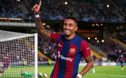 Raphinha cân bằng thành tích hiếm có của Messi