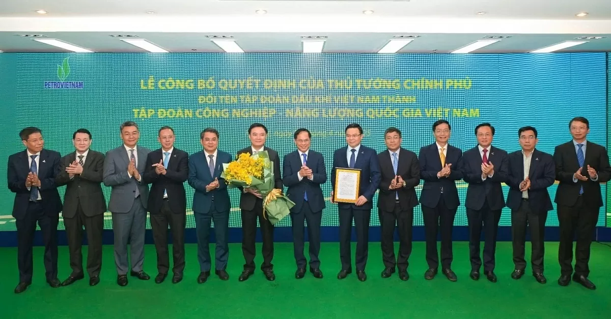 Tập đoàn Công nghiệp – Năng lượng Quốc gia Việt Nam là định danh mới của PetroVietnam