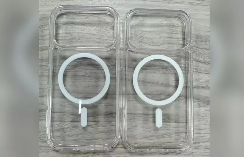 Chiếc ốp lưng bảo vệ dành cho iPhone 17 Pro thể hiện thiết kế mới cụm camera sau. Ảnh: Sonny Dickson Chiếc ốp lưng bảo vệ dành cho iPhone 17 Pro thể hiện thiết kế mới cụm camera sau. Ảnh: Sonny Dickson