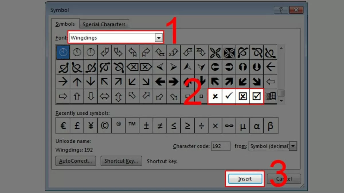 Hướng dẫn 2 cách đánh dấu tick trong Word nhanh chóng nhất Hướng dẫn 2 cách đánh dấu tick trong Word nhanh chóng nhất